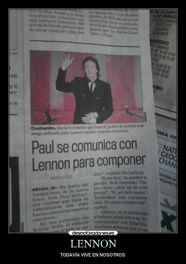 LENNON - TODAVÍA VIVE EN NOSOTROS.