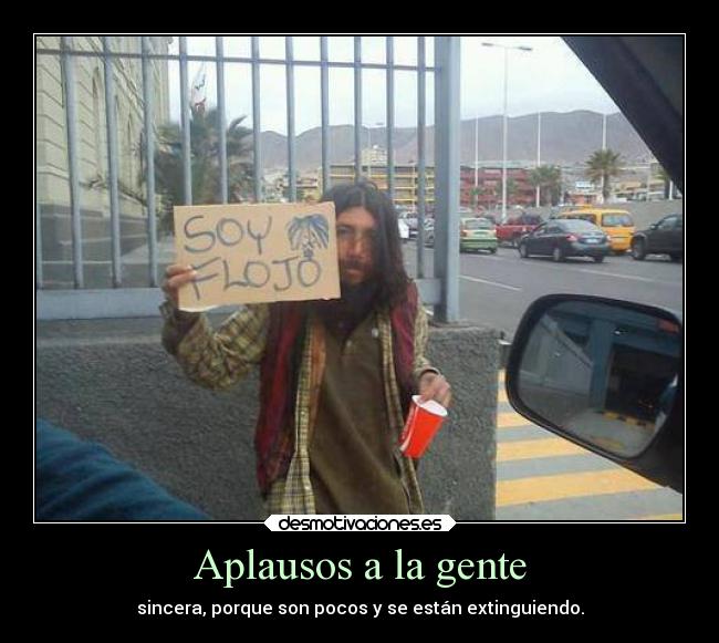 Aplausos a la gente -