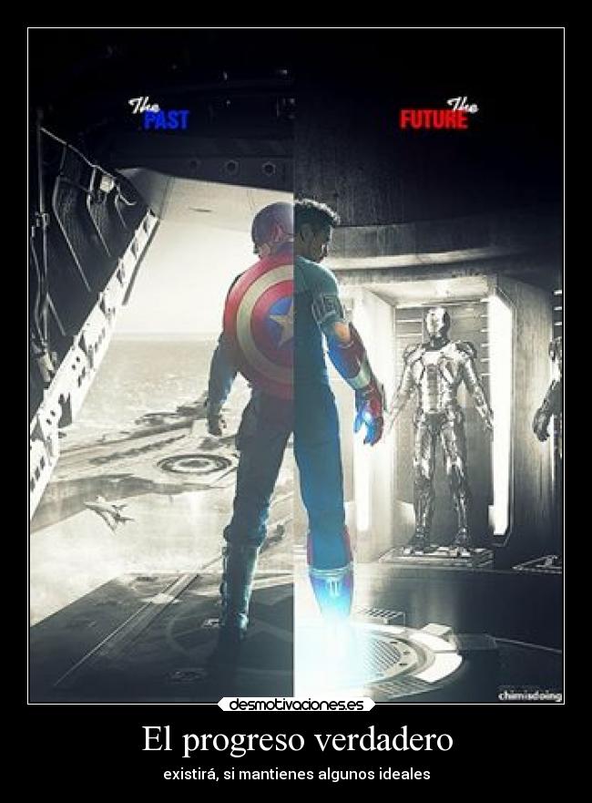 carteles tixo airon man cap america marvel desmotivaciones