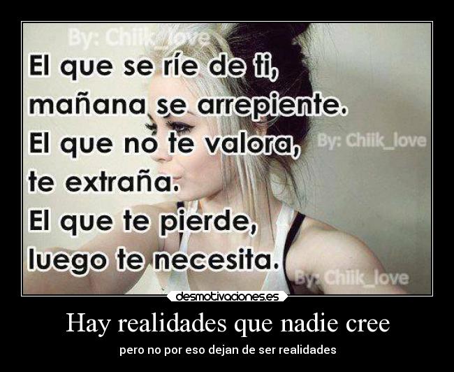 Hay realidades que nadie cree - 