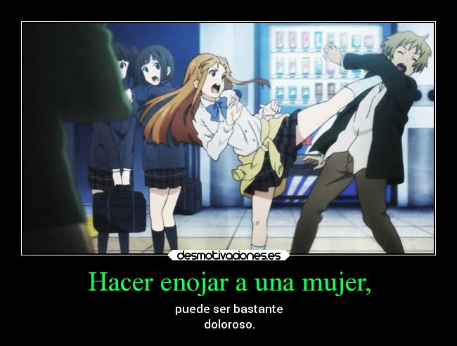 carteles mujer lirico anime kokoro conect patada luego murio desmotivaciones