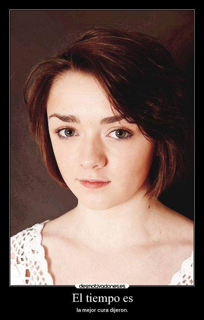 carteles maisie williams elesteva mega mis hijas llamaran arya esteva lucina esteva desmotivaciones