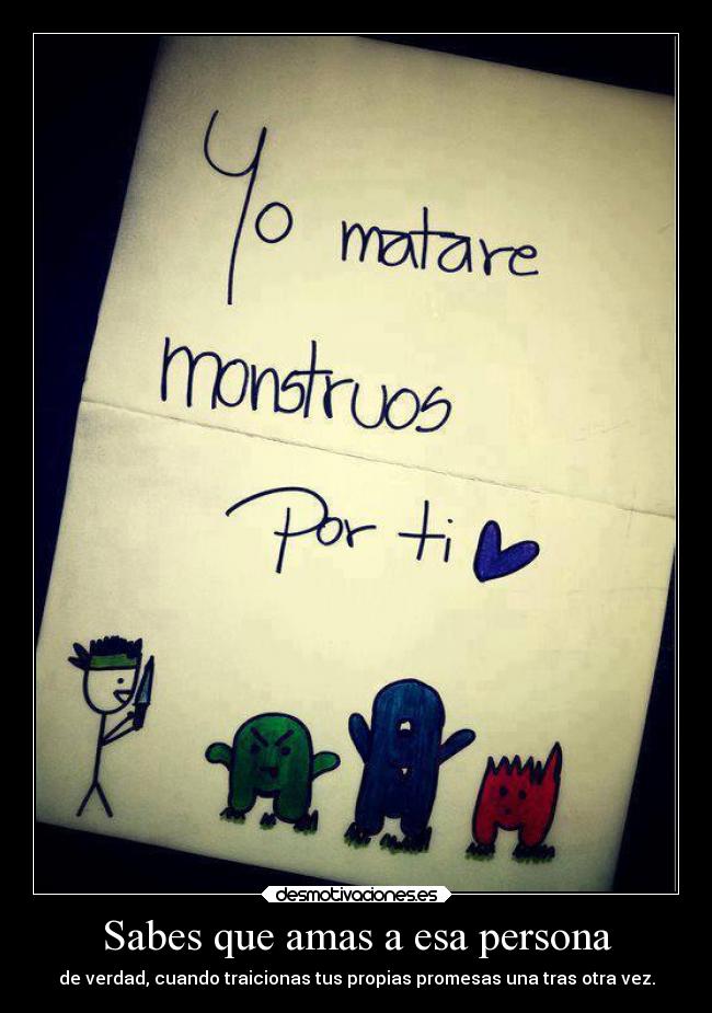 Sabes que amas a esa persona - 