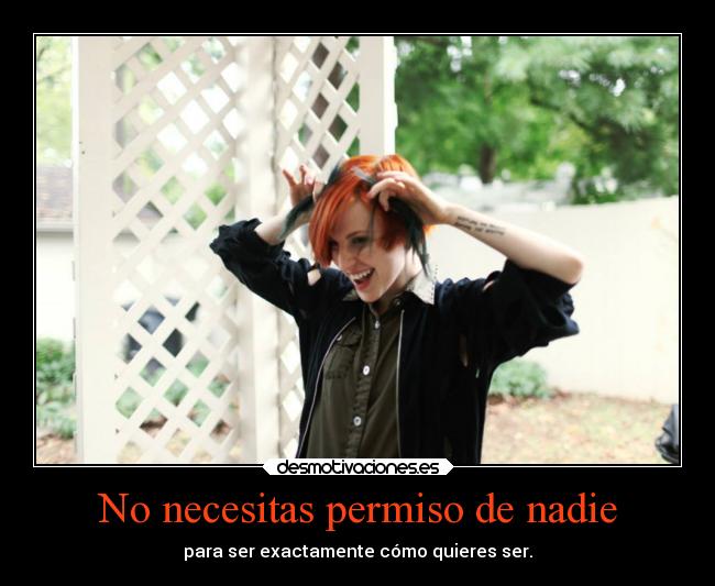No necesitas permiso de nadie -