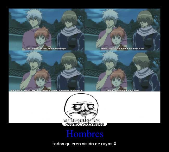 Hombres - todos quieren visión de rayos X