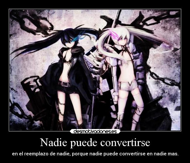 carteles anime black rock shooter desmotivaciones