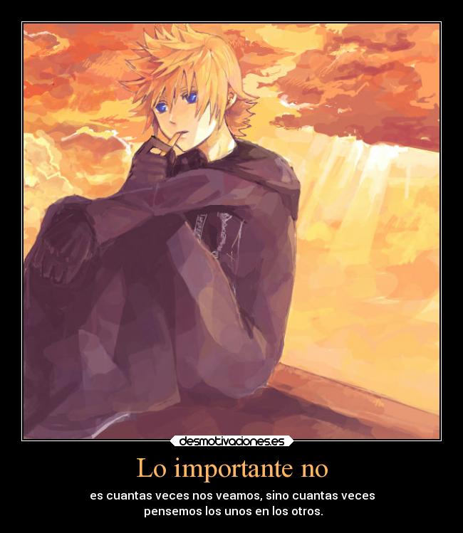 Lo importante no -