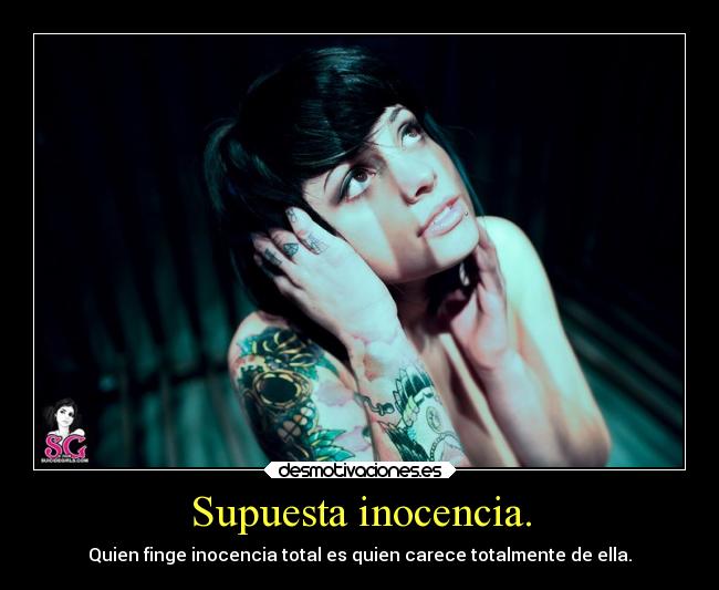 carteles supuesta inocencia desmotivaciones