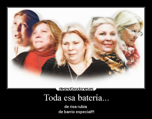 Toda esa batería... - de risa rubia
de barrio especial!!!