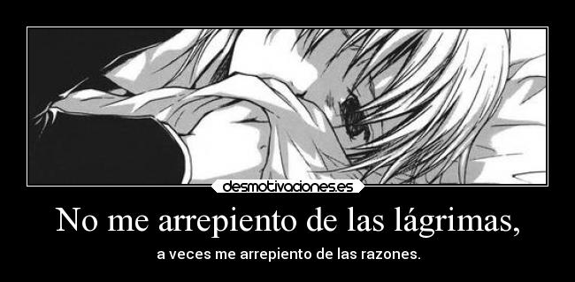 carteles nyanperona manga tumblr monocrhome arriepiento lagrimas las razones desmotivaciones