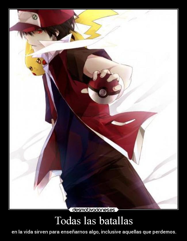 carteles anime pokemon red pikachu desmotivaciones