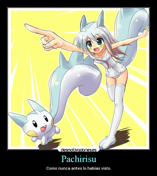 carteles pokemon anime otaku pokemon devilbrigade pachirisu cosplay hemorragia nasal electrico kawaii desmotivaciones