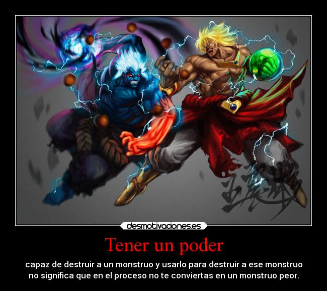 carteles theinmortals raptorhunters oni akuma street fighter asura wrath dragon ball broly anime caaf desmotivaciones