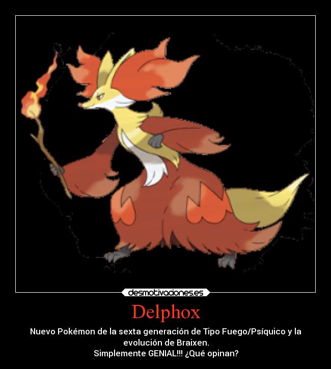 carteles pokemon anime otaku pokemon devilbrigade delphox fuego psiquico braixen genial opinar nuevo cool desmotivaciones
