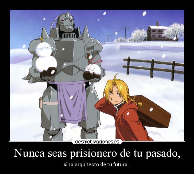 carteles pasado anime pasado pasado puede contener tristezas fracasos pero futuro traera cosas mejores desmotivaciones