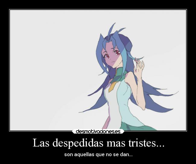 carteles desmotviaciones tristeza soledad ausencia vida yugioh zexal rio kamishiro merag despedida desmotivaciones