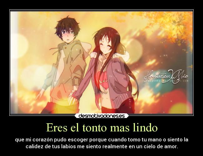 Eres el tonto mas lindo - 