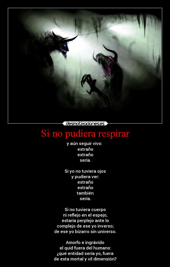 Si no pudiera respirar -