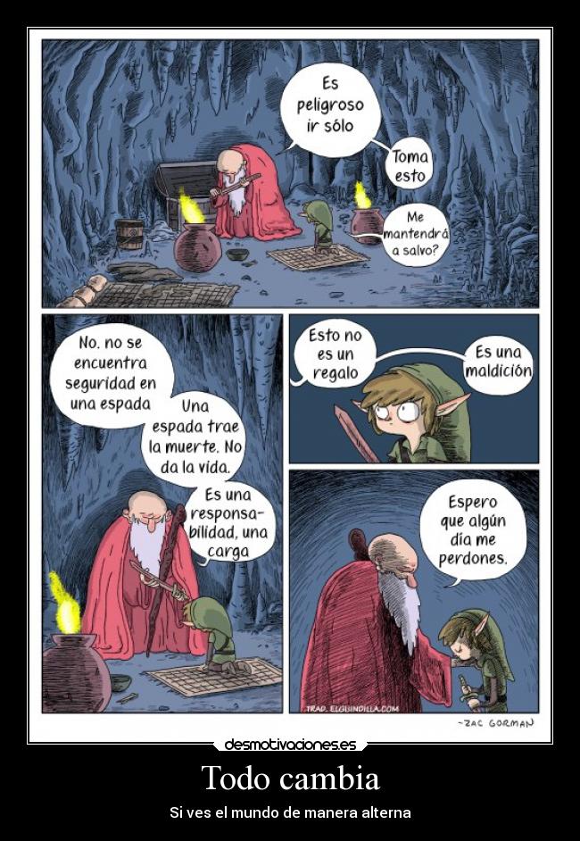 carteles the legend zelda link desmotivaciones