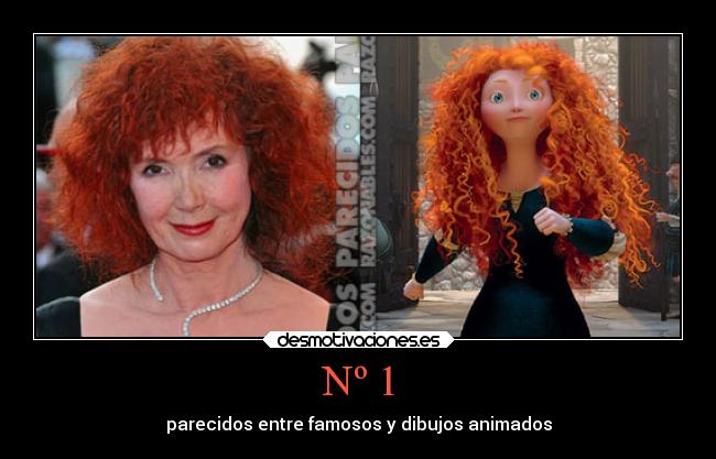 Nº 1 - parecidos entre famosos y dibujos animados