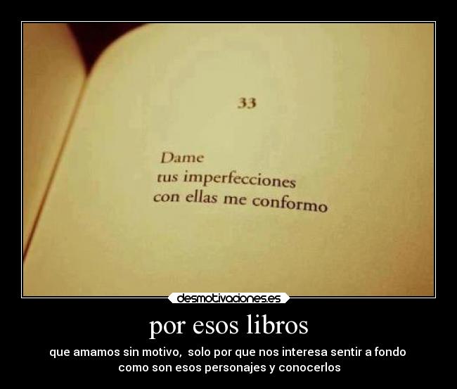 por esos libros -
