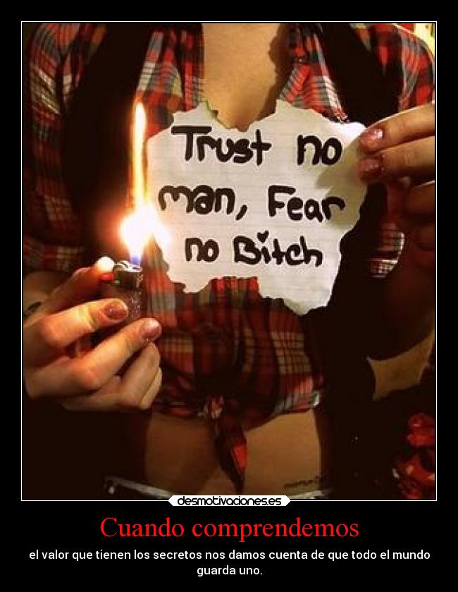 Cuando comprendemos -