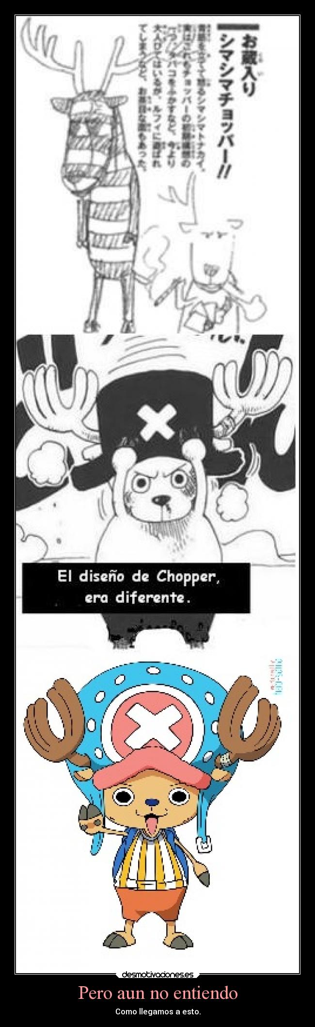 carteles anime one piece tony tony choper desmotivaciones