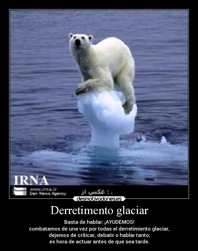 Derretimento glaciar -