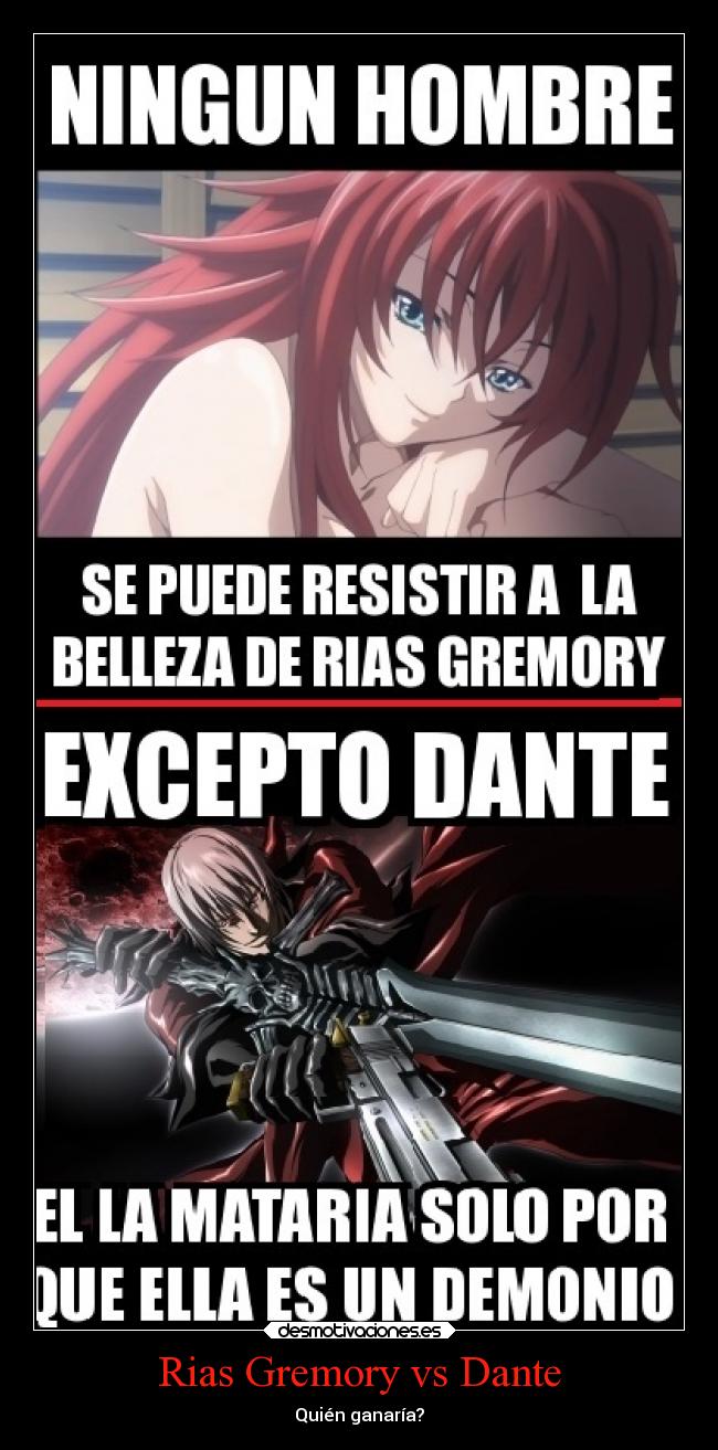 Rias Gremory vs Dante -