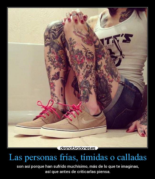 Las personas frías, tímidas o calladas - 