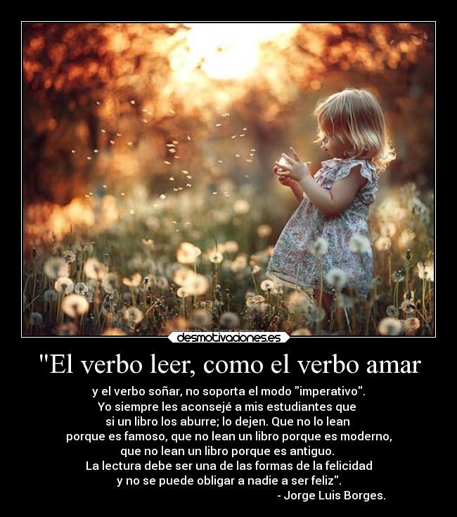 carteles leer amar sonar jorge luis borges hermosa frase dannaconsentida desmotivaciones