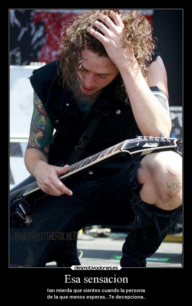 carteles decepcion persona vida mundo asking alexandria ben bruce desmotivaciones