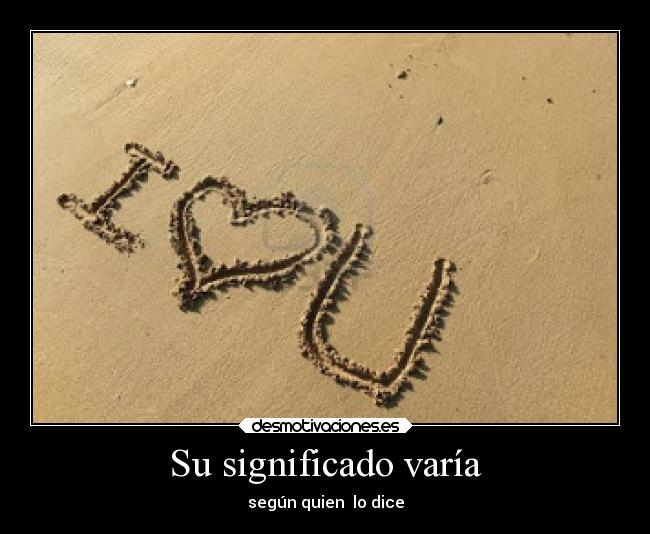 Su significado varía - 