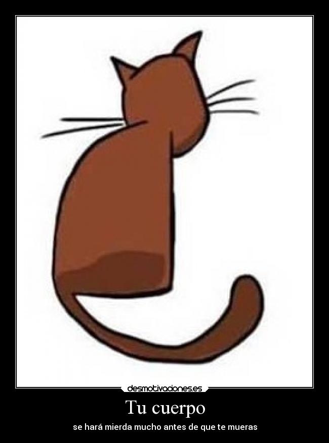 Tu cuerpo - se hará mierda mucho antes de que te mueras