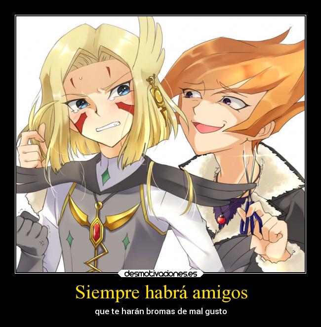 carteles amigos anime yugioh zexal vector misael tijeras corte pelo como mujer desmotivaciones