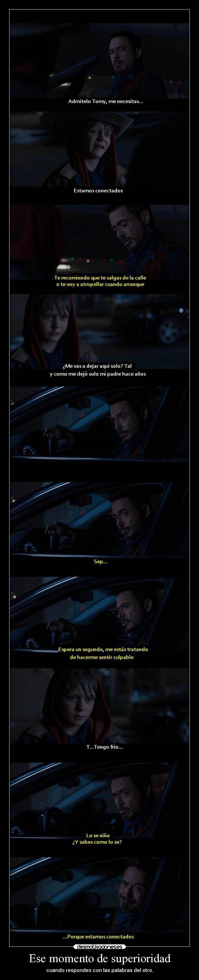 Ese momento de superioridad -