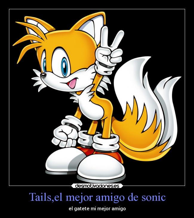 Tails,el mejor amigo de sonic - el gatete mi mejor amigo