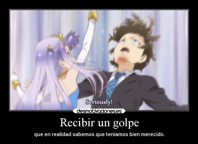 carteles anime outbreak company recibiendo golpe por insultar doni anotherpikachubrigade desmotivaciones