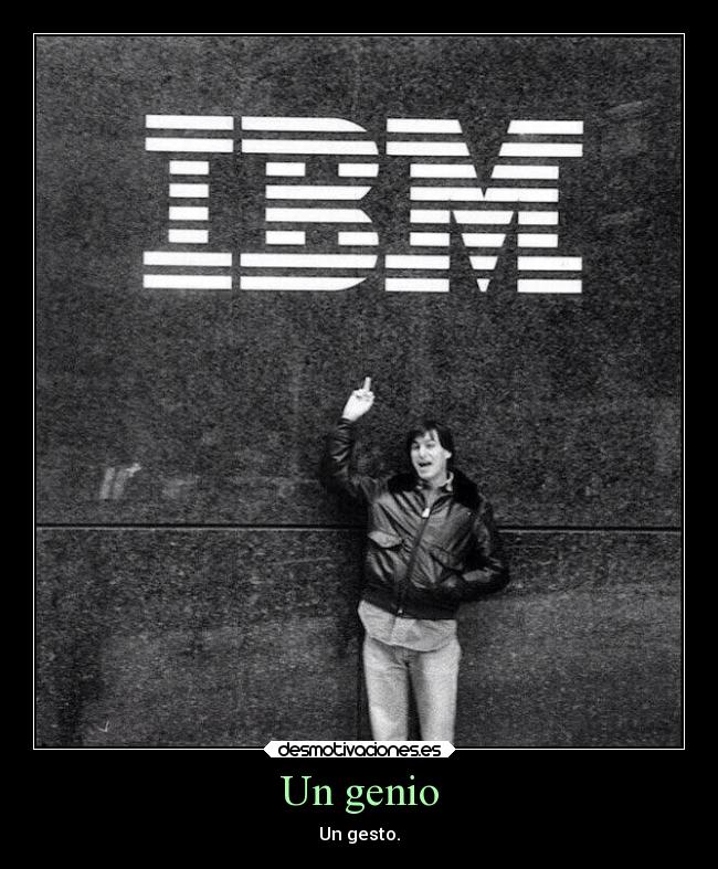 Un genio - Un gesto.