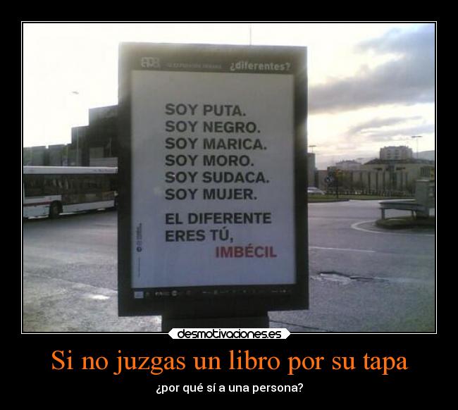 Si no juzgas un libro por su tapa -