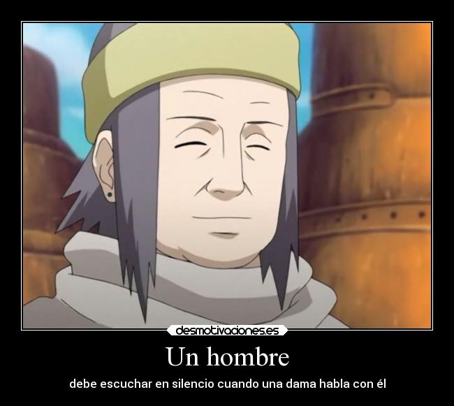 Un hombre - debe escuchar en silencio cuando una dama habla con él