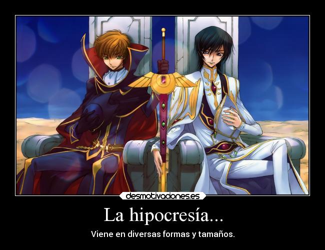 La hipocresía... - 