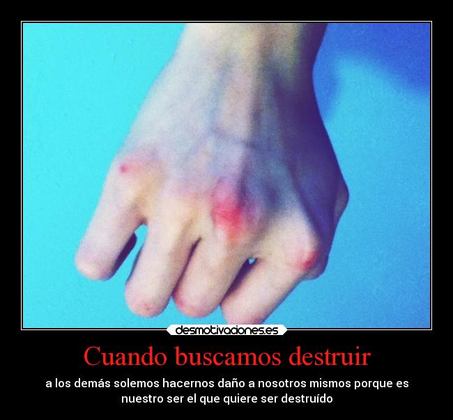 Cuando buscamos destruir - 