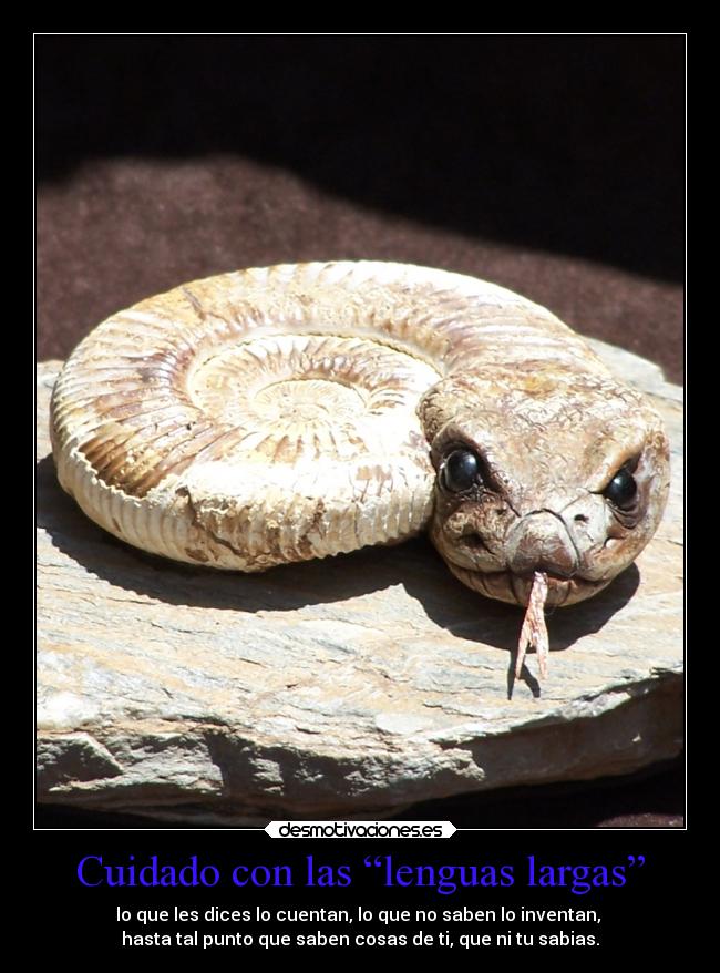 Cuidado con las “lenguas largas” Desmotivaciones