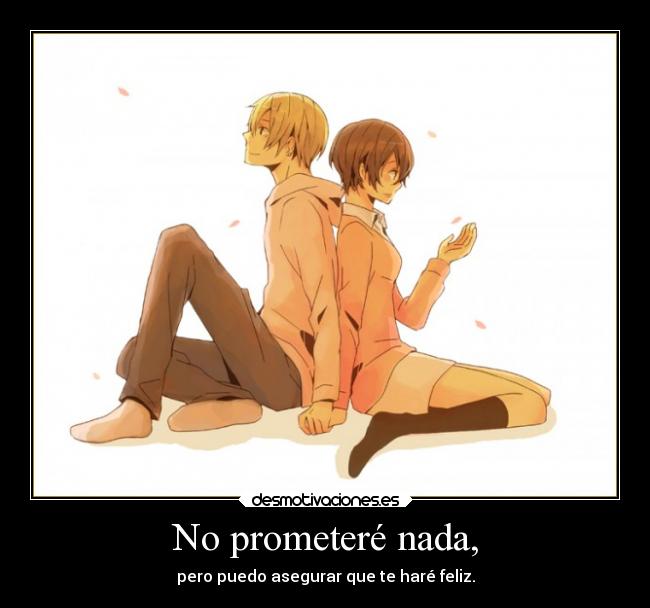 carteles durarara amor kida masaomi saki mikajima felicidad anime manga desmotivaciones
