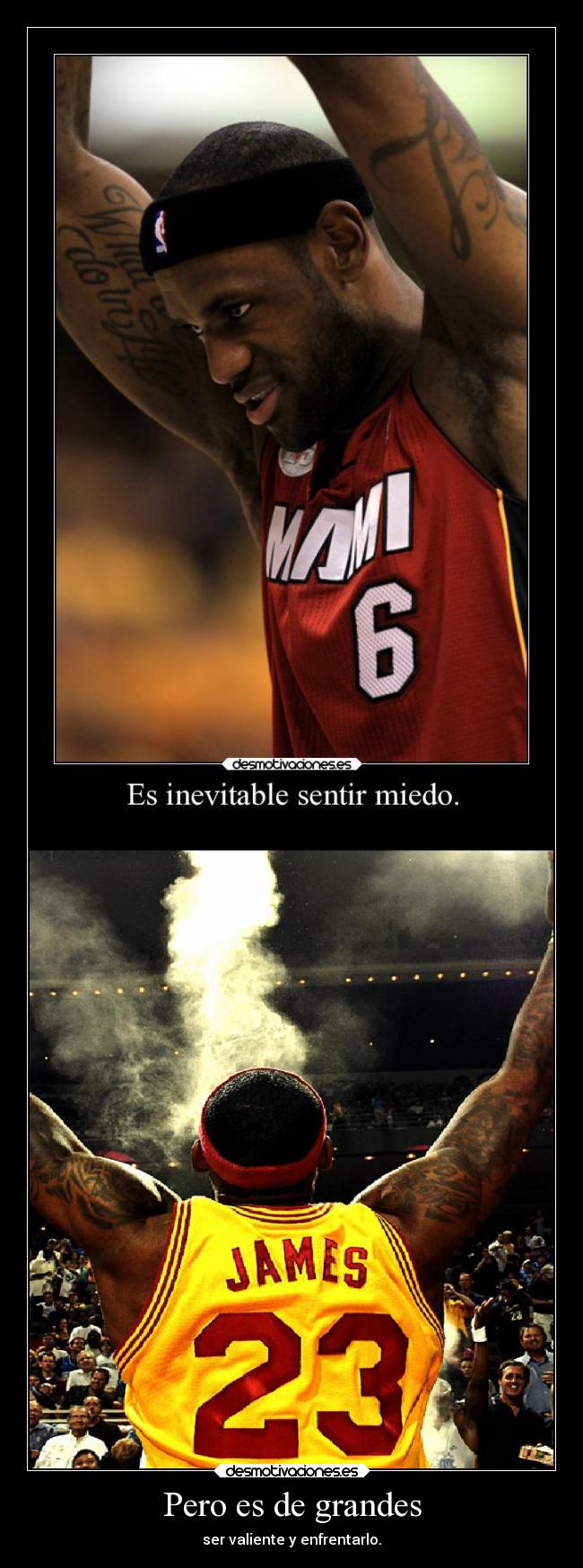 carteles deportes tomaquetoma cientocincuentaytres lebronjames desmoestrellas desmotivaciones