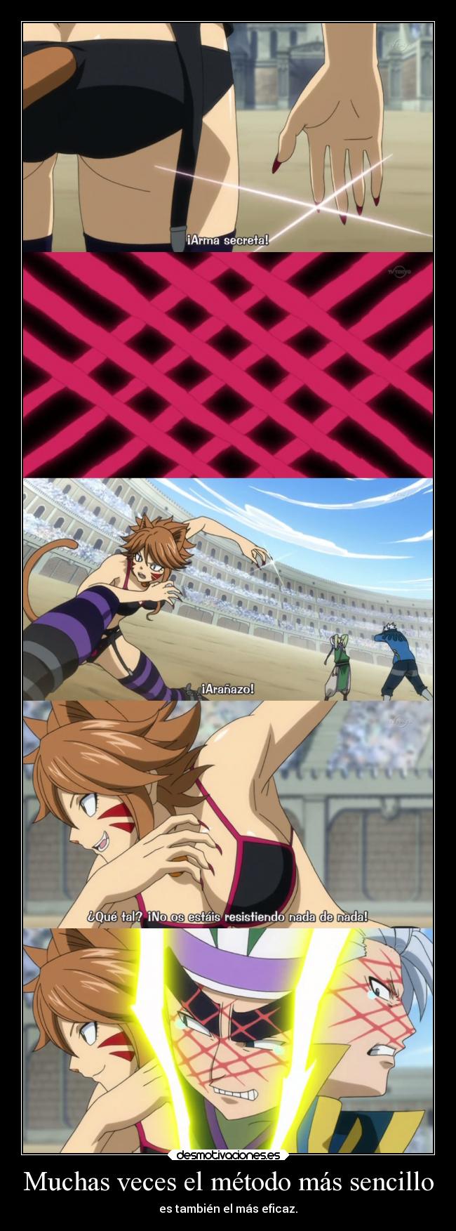 carteles raptorhunters harukaze anime manga otaku fairy tail milliana aranazo gatoslyon metodo desmotivaciones