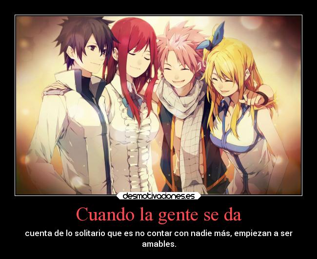 Cuando la gente se da -