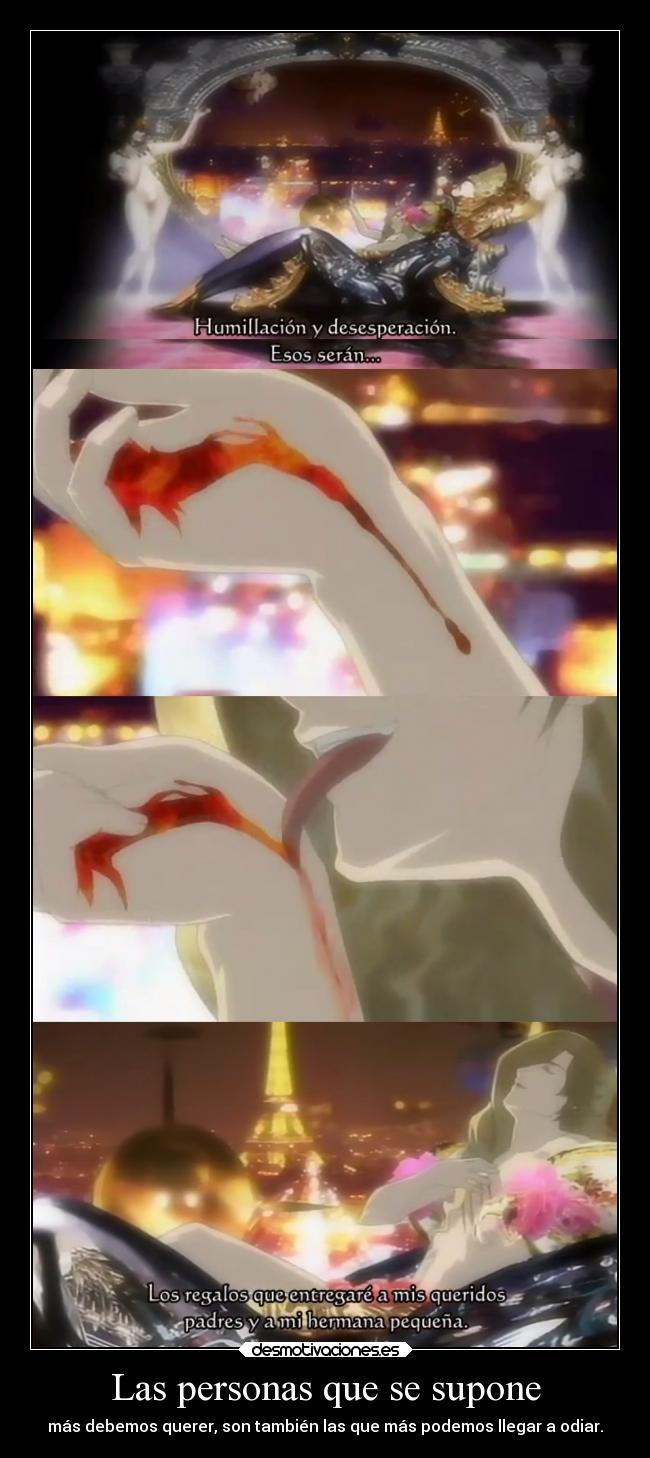 carteles raptorhunters harukaze anime manga otaku gankutsuou andrea cavalcanti odio amor famili desmotivaciones