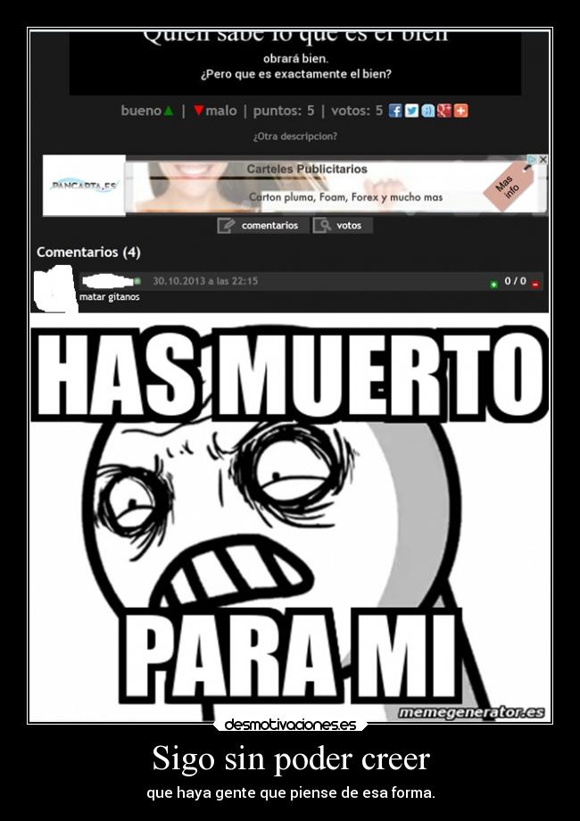 Sigo sin poder creer - 